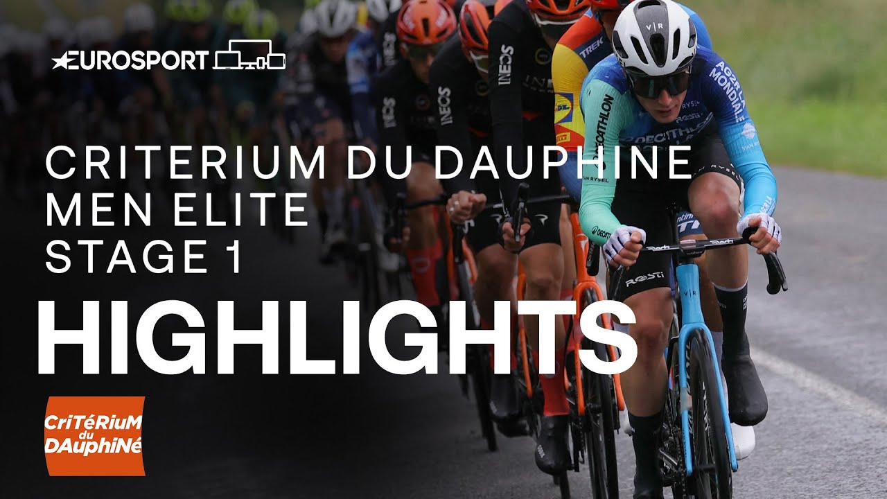 🇫🇷 Critérium du Dauphiné 2024 Stage 1 Race Highlights Eurosport