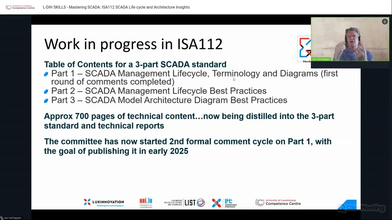 L-DIH SKILLS Mastering SCADA ISA112 SCADA Life cycle and Architecture ...