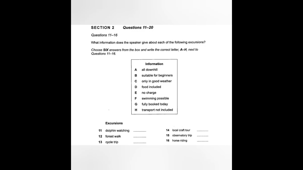 cambridge book 14 # listening practice test 4 / listening practice test ...